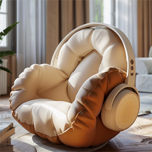 User Lounge in Comfort: Headphone-inspired Sofa
