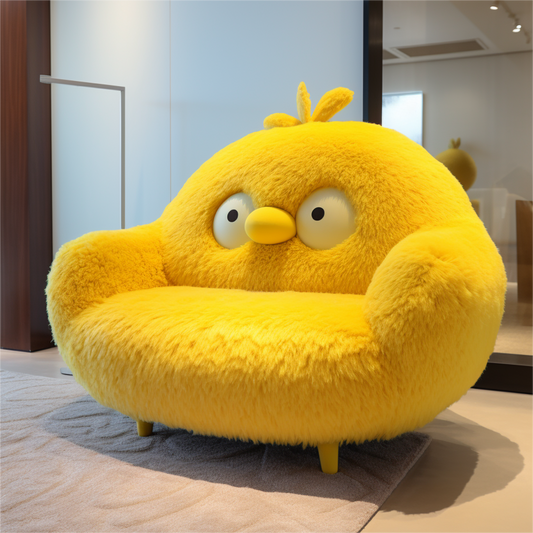 Plush Poultry: The Comfy Coziness of a Chick Sofa