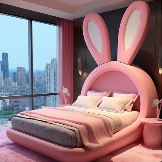 Pastel Bunny Bed — Cozy and Sweet Sleeping Space