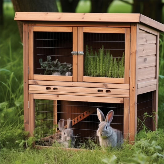 Rabbit Haven: The Beauty of a Wooden Bunny Den
