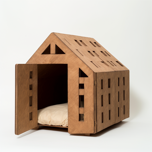 Woodland Haven: A Rustic Doghouse for Your Beloved Pup