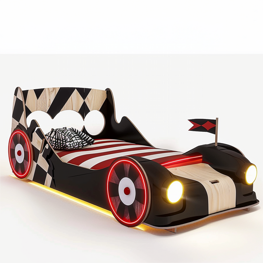 Cool Wooden Racecar Bed