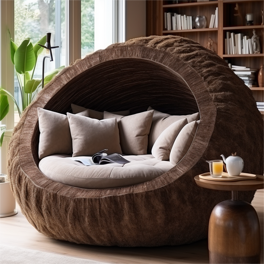 Trendy Creative Home Decor: Fashion and Individuality of Coconut Shell Sofa