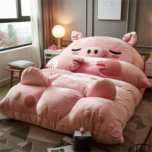 Cozy Pig-Themed Bed