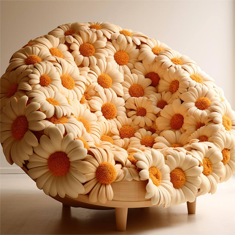 Cozy Comfort: Daisy-inspired Sofa for Relaxation