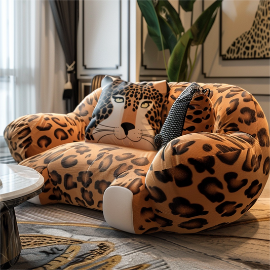 Whimsical Leopard sofa
