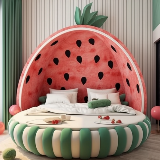 Watermelon-shaped Bed
