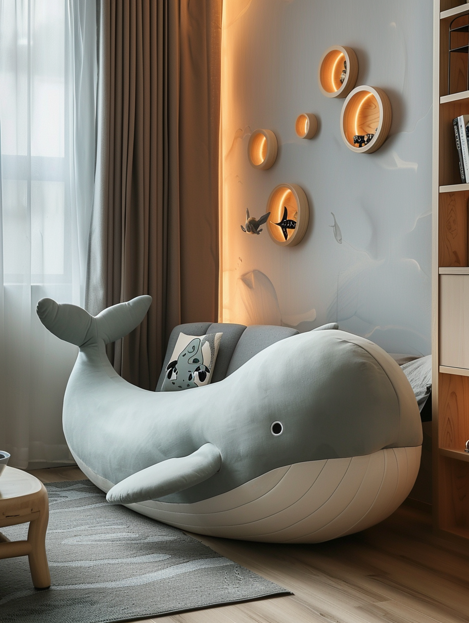 Plush Whale Sofa
