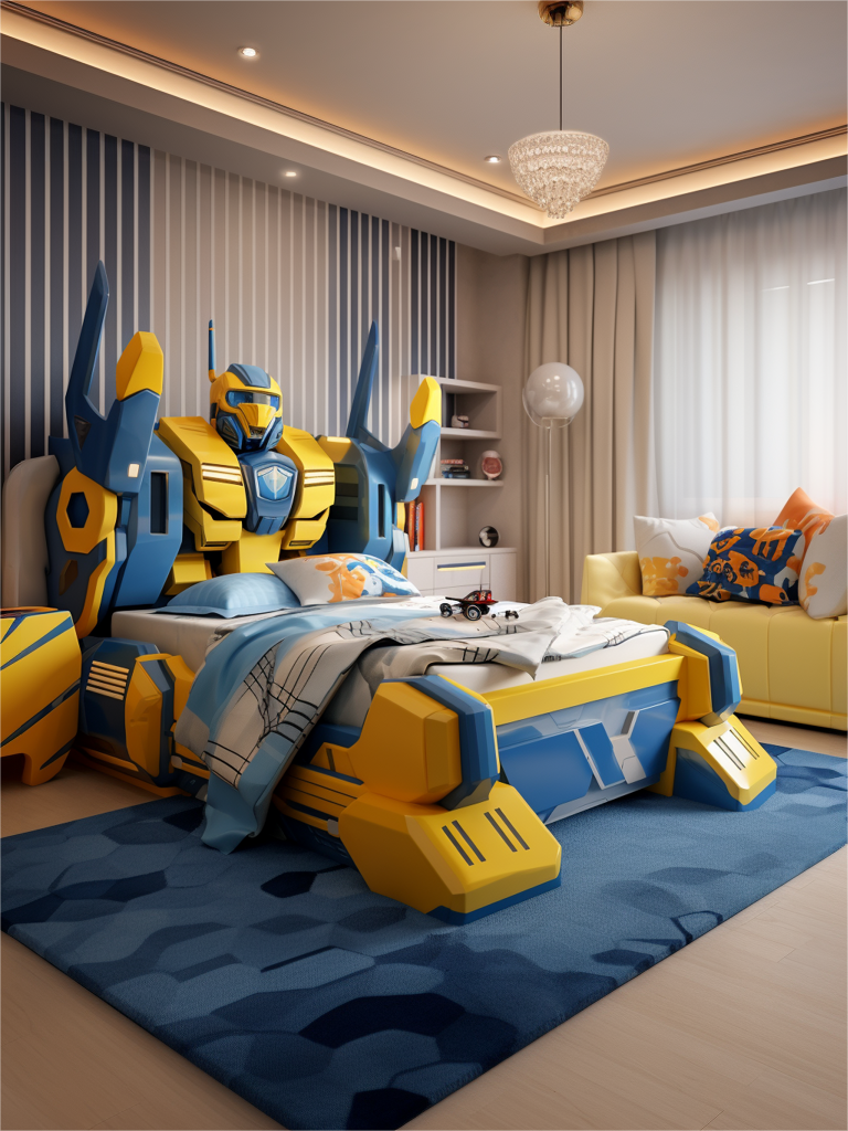 Dream Big, Transform Your Sleep: The Ultimate Robot Bed for Kids!
