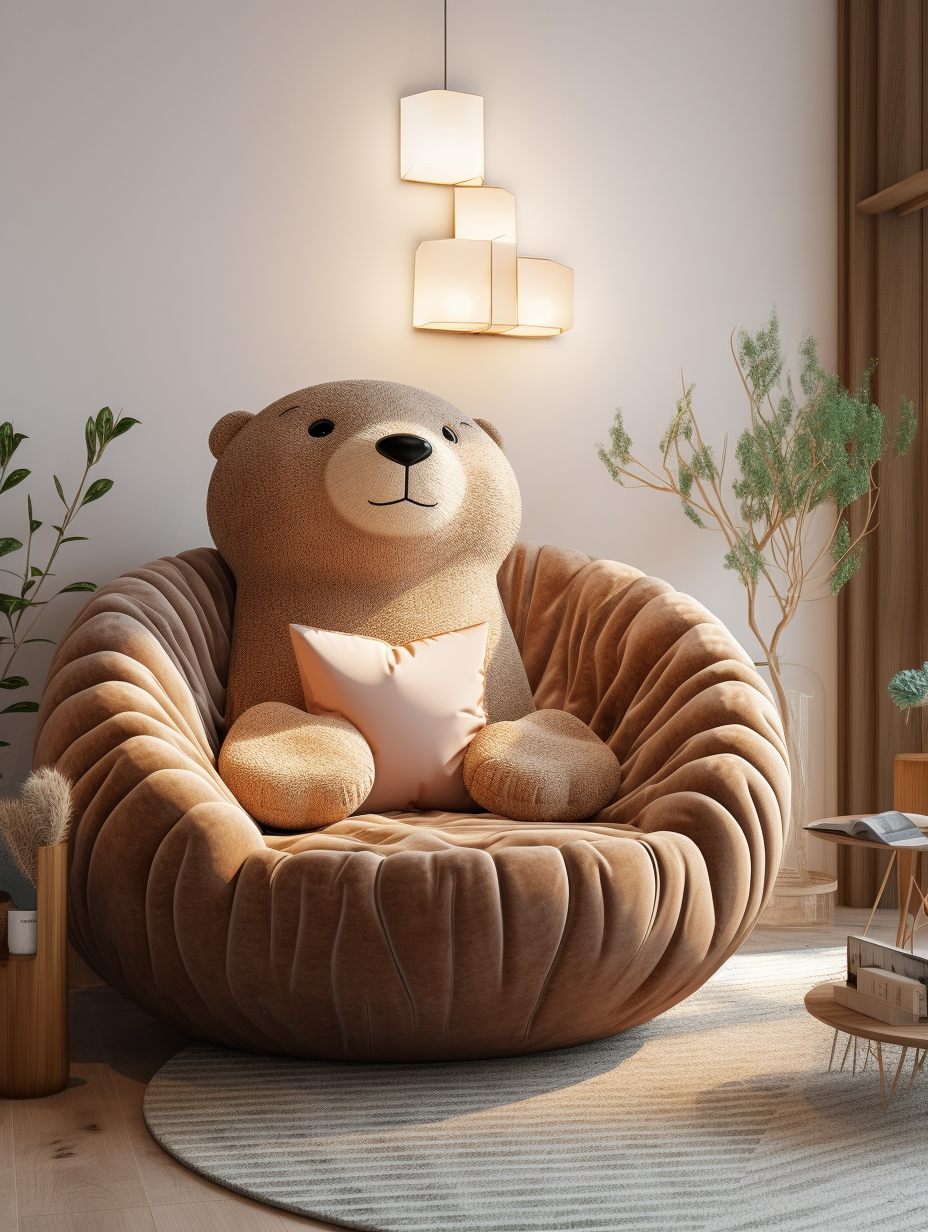 Cuddle Up Comfort: The Otterly Cozy Sofa for Ultimate Relaxation!
