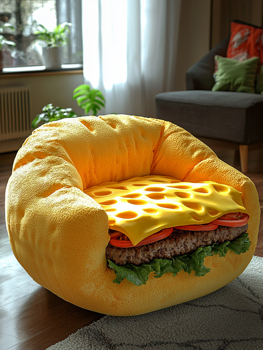 Gourmet Delight - Cheeseburger Sofa Replica